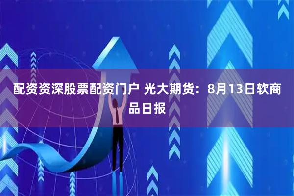 配资资深股票配资门户 光大期货：8月13日软商品日报